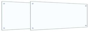 Kuchyňský obklad 2 pcs Transparentní 100 x 40 cm tvrzené sklo