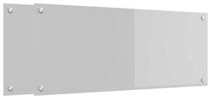 Kuchyňský obklad 2 pcs Světle šedá 100 x 40 cm tvrzené sklo