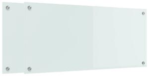 Kuchyňský obklad 2 pcs Bílá 90 x 40 cm tvrzené sklo