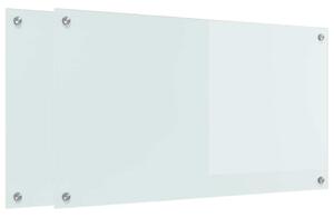 Kuchyňský obklad 2 pcs Bílá 90 x 50 cm tvrzené sklo