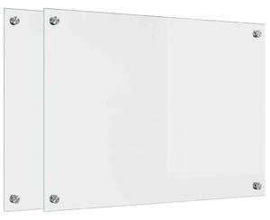 Kuchyňský obklad 2 pcs Transparentní 70 x 50 cm tvrzené sklo