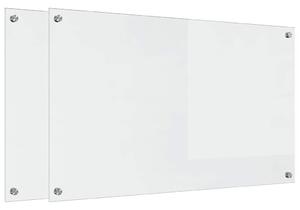 Kuchyňský obklad 2 pcs Transparentní 100 x 60 cm tvrzené sklo