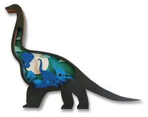 Z rodinné dílny Svítící dinosaurus na zeď - dekorace do dětského pokoje
