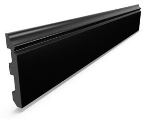Podlahová lišta soklová XPS DP5-C černá, rozměr 2000x12,6x79mm, IMPOL TRADE