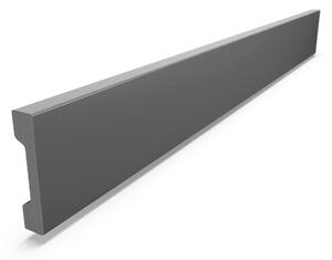 Podlahová lišta soklová XPS DP2-S šedá, rozměr 2000x12x58mm, IMPOL TRADE