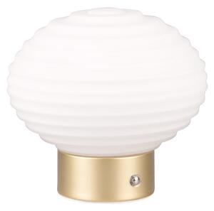 Stolní lampa EARL bílá/zlatá