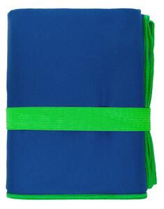 Faro Ručník z mikrovlákna FITNESS 80x130 cm s gumičkou modrý/zelený