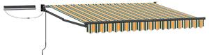 Elektrická Retrakční markýza 3 x 2,5 m 100% polyester a hliník
