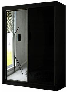 Kvalitní Šatní Skříň Velis 120 cm Dub Sonoma Černá