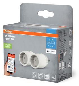 Osram - SADA 2x Chytrá zásuvka SMART+ MATTER SCHUKO 2300W/230V/10A Wi-Fi bílá
