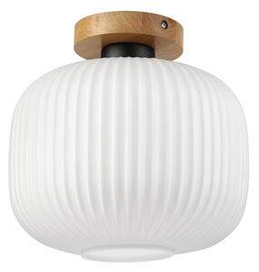 Stropní svítidlo HARMA WOOD 1xE27/15W/230V dub/bílá pr. 25 cm