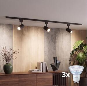 Philips - LED Stm. bodové svítidlo v lišt sys EASYLINK 3xGU10/7W/230V 1m černá