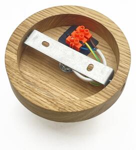 Stropní svítidlo HARMA WOOD 1xE27/15W/230V dub/bílá pr. 25 cm