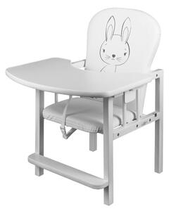 Borovicová židlička New Baby Králíček bílá