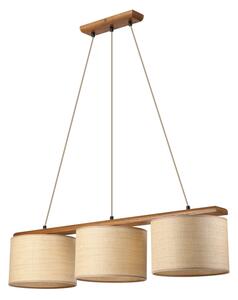 Lustr na lanku AIDA 3xE27/15W/230V pr. 25 cm dub/rafie
