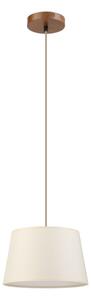 Lustr na lanku AIDA 1xE27/15W/230V pr. 25 cm dub/krémová