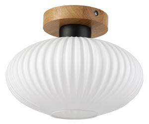 Stropní svítidlo HARMA WOOD 1xE27/15W/230V dub/bílá pr. 25 cm