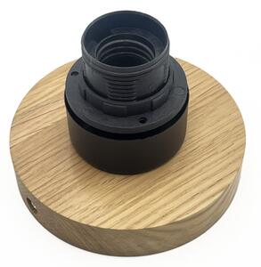 Stropní svítidlo HARMA WOOD 1xE27/15W/230V dub/bílá pr. 25 cm
