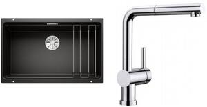 Sada granitový dřez Blanco Etagon 700-U 525891, kuchyňská baterie Blanco Linus-S-F 514023
