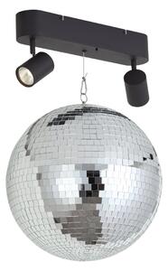 Retro závěsná lampa Discoball vč. LED, 2 světla s dálkovým ovládáním