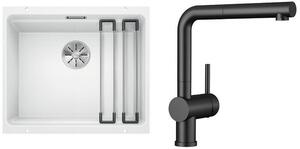 Sada granitový dřez Blanco Etagon 500-U 522231, kuchyňská baterie Blanco Linus-S 525807
