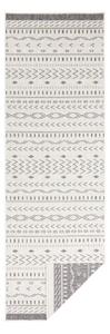 Šedo-krémový venkovní koberec NORTHRUGS Kuba, 250 x 80 cm