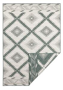 Zeleno-krémový venkovní koberec NORTHRUGS Malibu, 170 x 120 cm