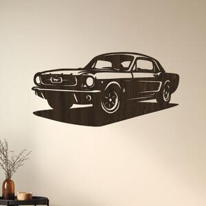 Dřevěný obraz Ford Mustang | Rozměry (cm): 60x30 | Zvolte barvu dekoru: Wenge