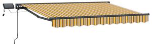 Manuální rám markýzy s LED Žlutá, Šedá, Antracitová 2,5 x 2 m
