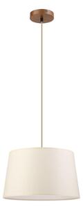 Lustr na lanku AIDA 1xE27/15W/230V pr. 35 cm dub/krémová