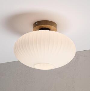 Stropní svítidlo HARMA WOOD 1xE27/15W/230V dub/bílá pr. 30 cm