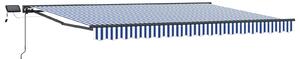 Manuální rám markýzy s LED Modrá, Bílá, Antracitová 4 × 3 m