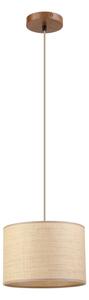 Lustr na lanku AIDA 1xE27/15W/230V pr. 25 cm dub/rafie