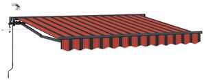 Elektrická Retrakční markýza 2,5 x 2 m Polyester s PU povlakem