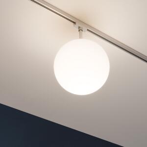 Paulmann 97602 Ceiling Globe Small, kulaté svítidlo z bílého skla pro Urail system, 1x10W E14, matný chrom, prům. 20cm