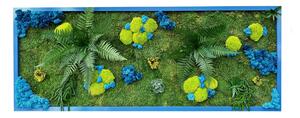 Mechový obraz 3D s rostlinami Velikost: 1. 40x40cm
