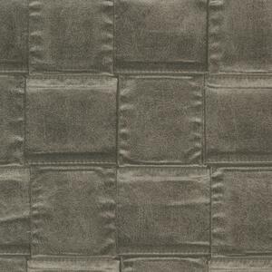 Luxusní vliesová tapeta na zeď imitace tmavě šedé kůže 64808, Materea, Limonta