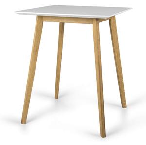 Barový stůl base 80 x 80 cm bílý