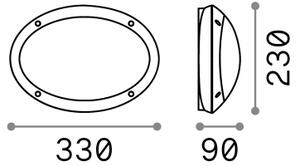Ideal Lux - Venkovní nástěnné svítidlo MADDI 1xE27/23W/230V IP66 bílá
