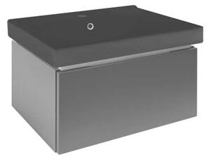 Koupelnová skříňka s umyvadlem SAT Feel 60x30x46 cm antracit mat SATFEEL60ANTU1MB