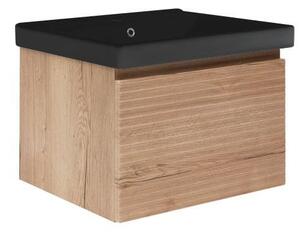 Koupelnová skříňka s umyvadlem Naturel Savona 78x43x45 cm dub mat SAVONA80DHU1B