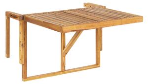 Balkonový stolek Skládací UDINE 70 cm 69 cm Akáciové dřevo Hnědá