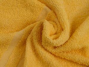 Osuška BASIC DUAL 70 x 140 cm žlutá, 100% bavlna