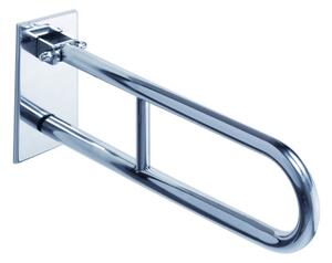 Bemeta Design HELP: Madlo, 600 mm, ve tvaru U, sklopné, s krytkou, nerez, mat - 301607272