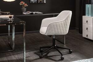 Invicta interior Kancelářská židle Euphoria eko kůže, bílá 40868
