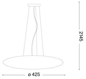 Ideal Lux - Lustr na lanku SMARTIES 3xE27/42W/230V pr. 42,5 cm bílá