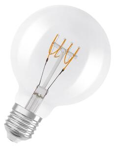 LEDVANCE LED žárovka Vintage 1906 Globe G95 4,8 W E27 2700 K stmívatelná čirá