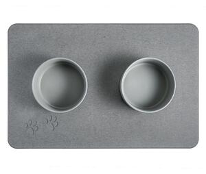 Absorpční podložka PET 60x39 cm a 2 keramické misky DOGS 15,5x7 cm