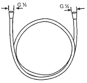 Kludi Logoflex sprchová hadice 125 cm chrom 6105505-00