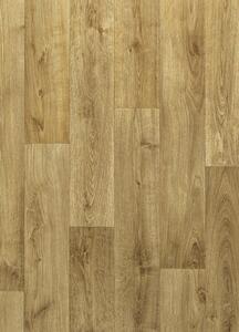 Breno PVC TRENDTEX Tavel 554 – hnědé dřevo, šíře 200 cm
